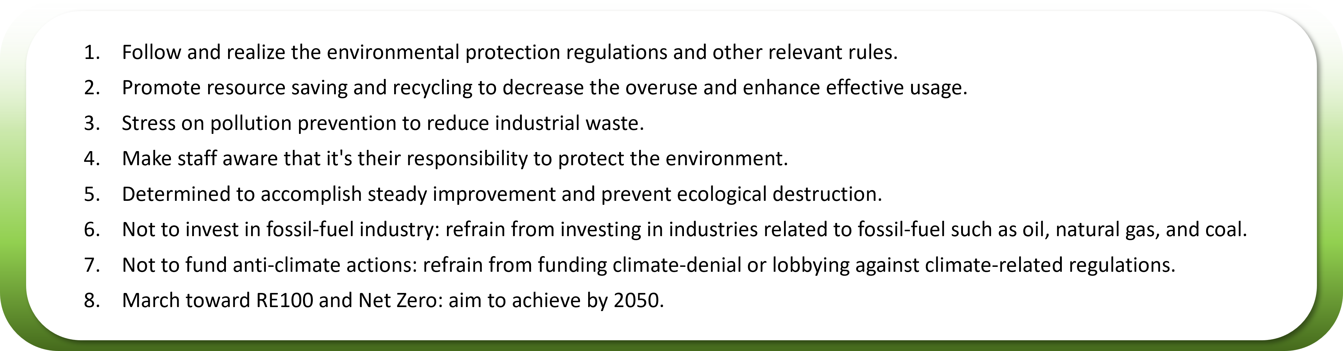 Environmental Policy