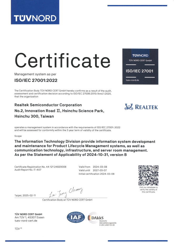 ISO 27001 20240308