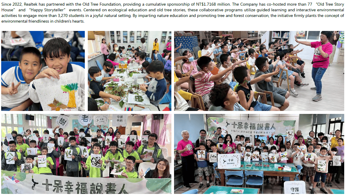 Participating in the Old Tree Foundations Annual Ecological Education Programs to Embed the Concept of Eco Friendliness